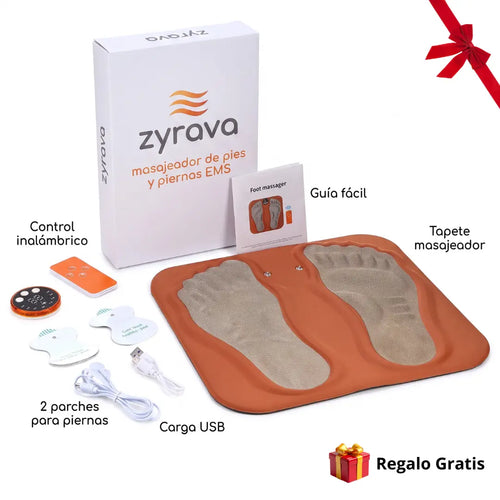 Masajeador de Piernas y Pies EMS · Alivio para Piernas Cansadas e Hinchadas