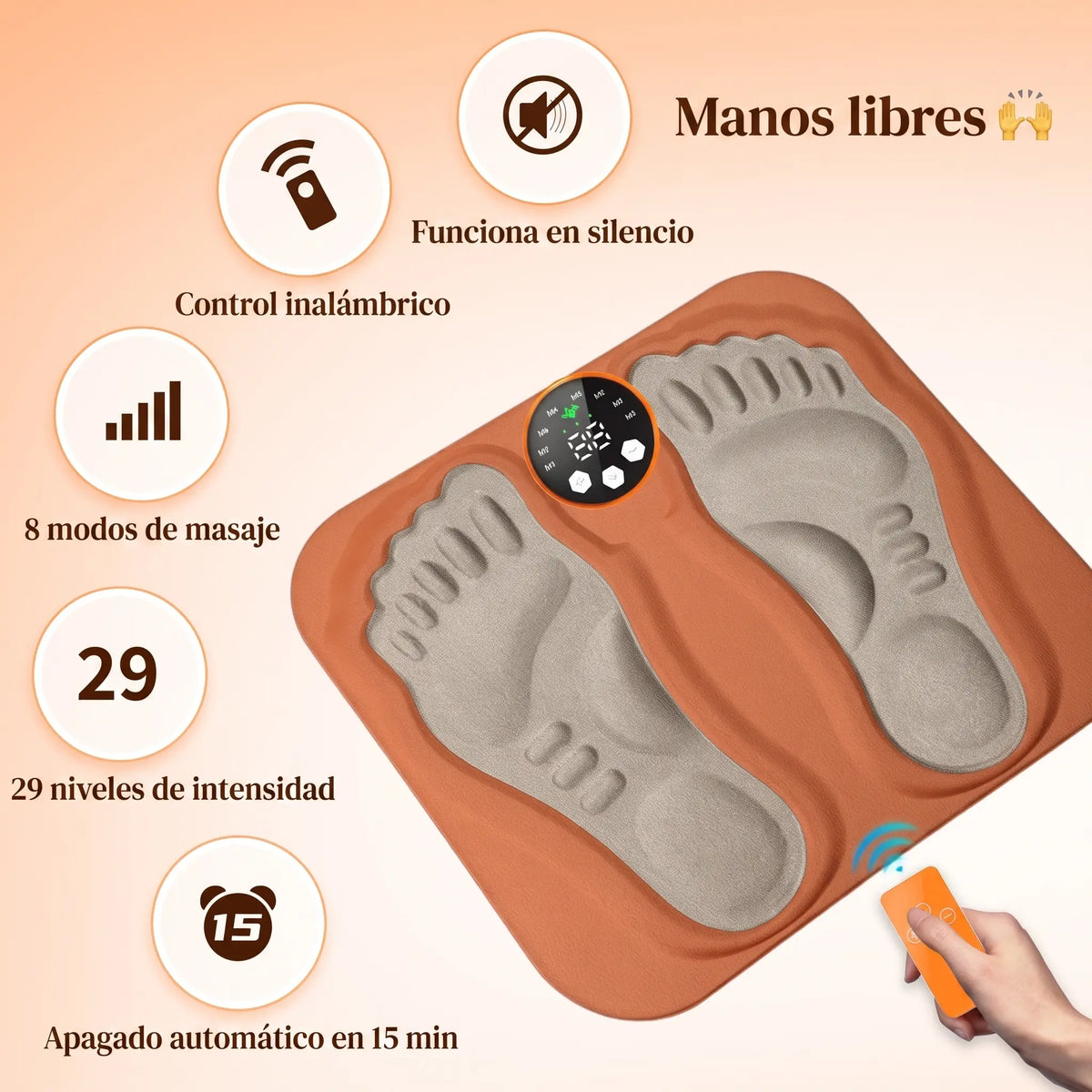 Masajeador de Piernas y Pies EMS · Alivio para Piernas Cansadas e Hinchadas